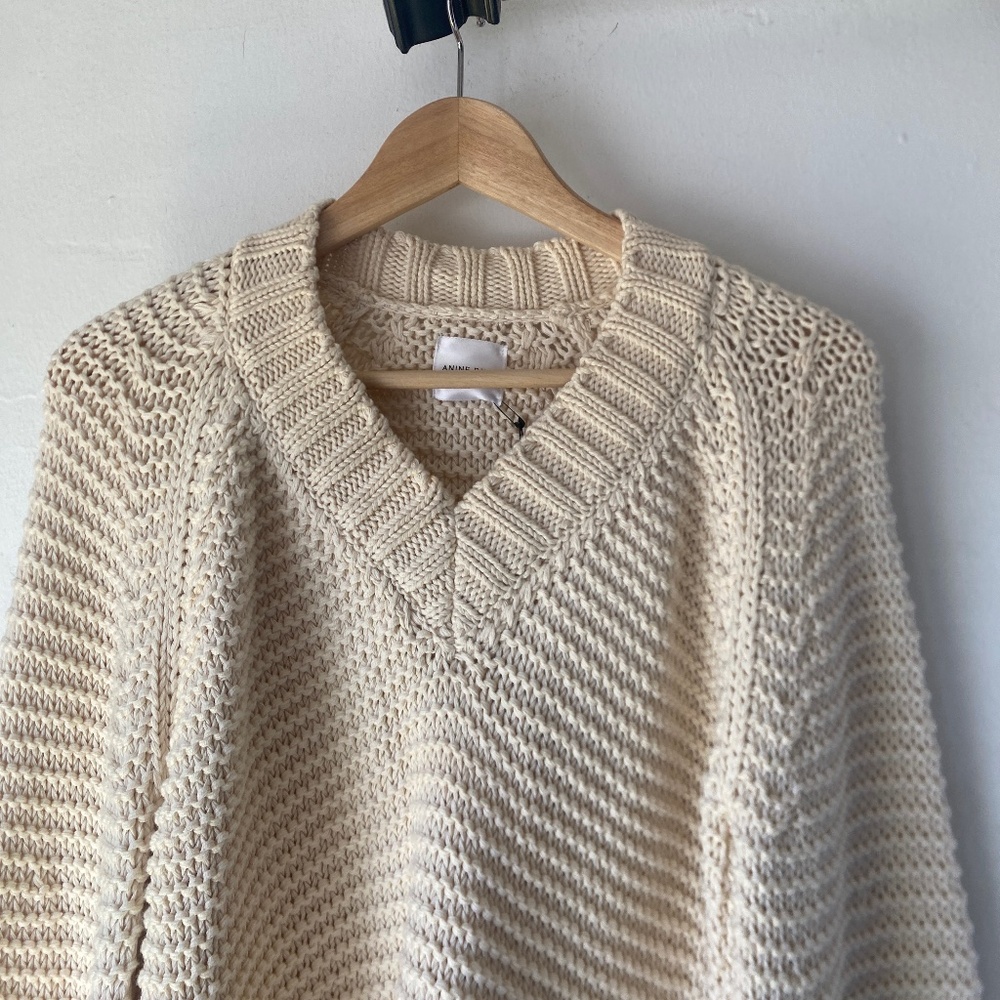 NWT Anine Bing XS Bell Sleeve Knit Sweater - Picture 4 of 12
